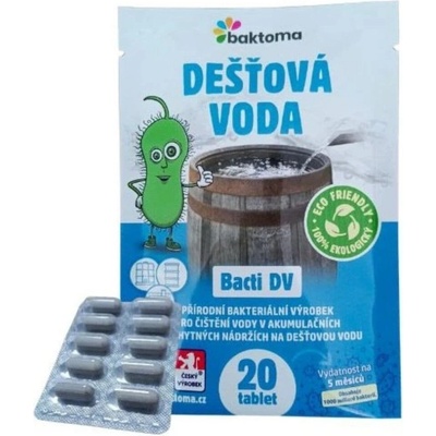 Baktoma Bacti DV TABLETY bakterie pro jímky na dešťovou vodu 20 kusů – Zbozi.Blesk.cz