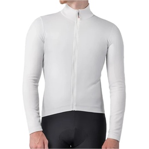 Castelli Мъжка фланелка с дълъг ръкав за колоездене Castelli Competizione Thermal L/S Jersey Cycling jersey - Ivory (056-4295-0311)