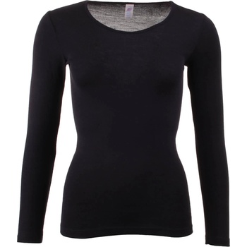 Engel Дамско копринено термобельо Engel Women's Undershirt L/S Merino base layer - Black - размер 34/36 (EU) (114-0634-0511)