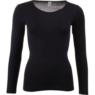 Engel Дамско копринено термобельо Engel Women's Undershirt L/S Merino base layer - Black - размер 34/36 (EU) (114-0634-0511)