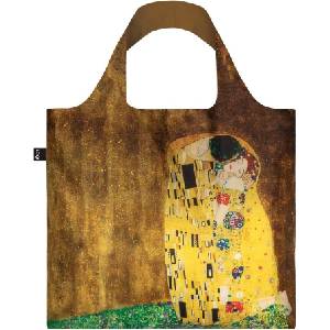 LOQI Чанта тип торба LOQI Museum Gustav Klimt Густав Климт целувката от рециклиран материал (GK.KI.R)