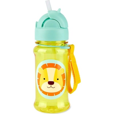 SKIP HOP Zoo tritan Fľaša so slamkou 355ml Lev 12m+ 9Q777910