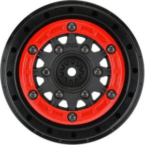 Pro-Line диск 2.2/3.0" Raid bead lock H12/H14 SC червено-черен (2)