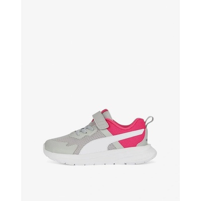 PUMA Evolve Run Mesh Alternative Closure Shoes Grey/Pink Jr