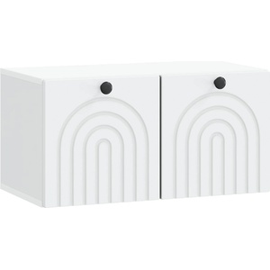 vidaXL Стенно монтиран ТВ шкаф Бяло 59, 5 x 31 x 30 см (898195)