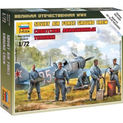Zvezda Pozemný personál sovietskeho letectva 1:72