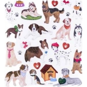 Dalprint DP Craft Glitter Stickers Dogs 27pcs