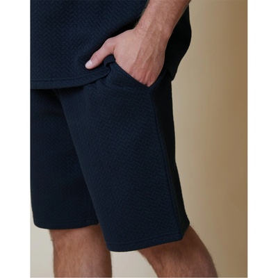 Threadbare Поларени къси панталони Threadbare Men's Fleece Jogger Shorts - Navy