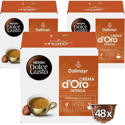 Dallmayr CREMA d‘Oro INTENSA by NESCAFÉ Dolce Gusto 3 x 16 kapslí