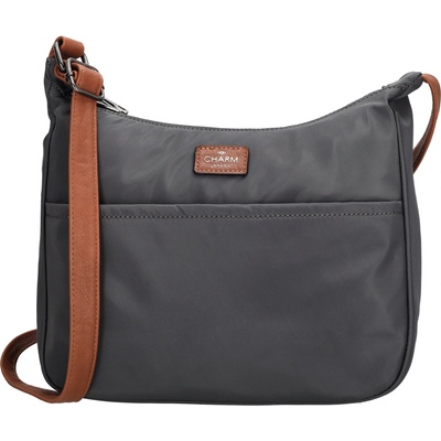 Charm London Crossbody kabelka Buckingham 5 L slonia sivá