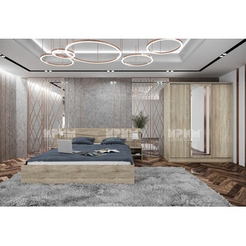 Image 1 of ИРИМ Спален комплект Сити 7074 160/200 см сонома тъмна