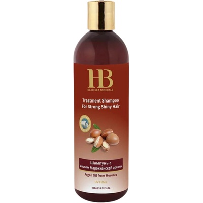 HB Dead Sea Minerals Arganový šampon pro silné a lesklé vlasy 400 ml