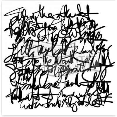 Šablona TCW 12aquot;x12aquot; (30,5x30,5 cm) - Messy Writing The Crafter´s Workshop