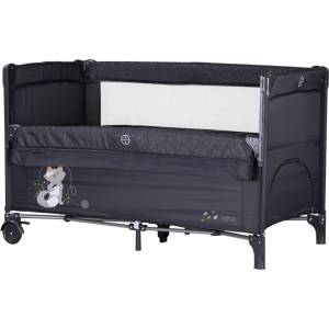 Chipolino Бебешка кошара с падаща страна Chipolino - Релакс, антрацит (KOSIRE256AN) - baby