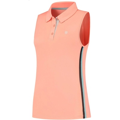 K Swiss Блуза с яка K Swiss Women's Sleeveless Performance Polo Shirt - Desert Flower