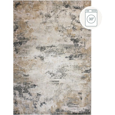 Flair Rugs Сиво-бежов килим подходящ за пране 152x230 cm Lila Abstract - Flair Rugs (503119379279)