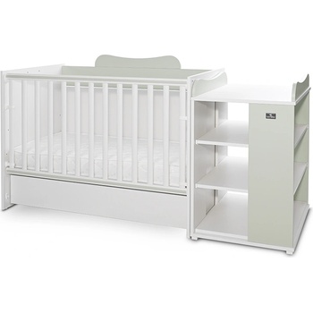 Lorelli Трансформиращо се легло 190/82 Lorelli - Multi, Бяло/Milky Green (10150570040A)