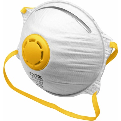 Extol premium Respirátory FFP2 výdychovým ventilom a aktívnym uhlíkovým filtrom 5 ks