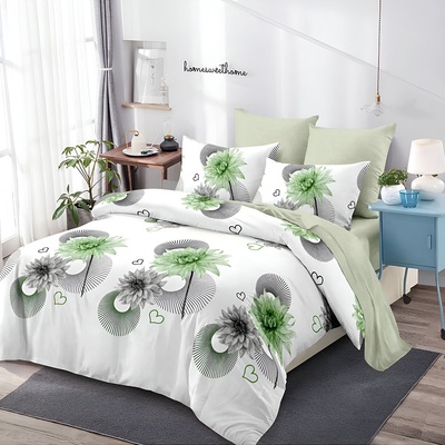 EmonaMall Двулицево спално бельо EmonaMall, 6 части - Модел S17833 (S17833-10000d-C-767)