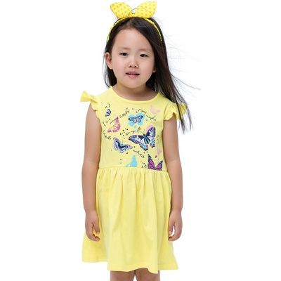 Winkiki dievčenské šaty WJG 91351 žltá