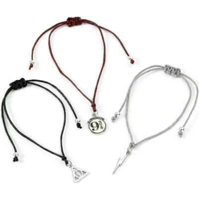 Carat Shop Sada náramků Harry Potter Nástupiště 9 a 3/4 Blesk a Relikvie smrti HPFB0450