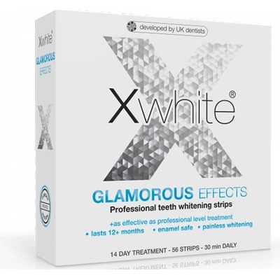 XWhite Glamorous Effect 12 броя лентички за избелване унисекс 1 бр