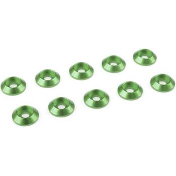 Revtec Подложка за половина. глава M3/10mm алуминий зелена (10)