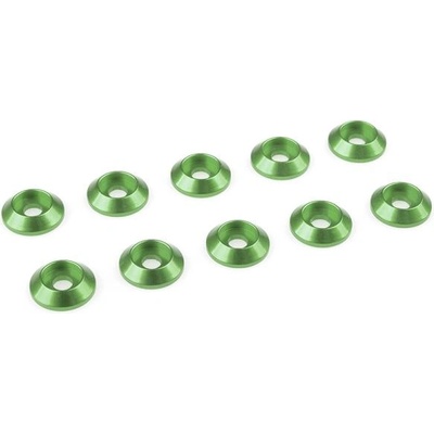 Revtec Подложка за половина. глава M3/10mm алуминий зелена (10)