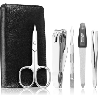 DuKaS Premium Line Solingen 1693 комплект за маникюр + кожен калъф за мъже