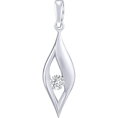 SILVEGO Stříbrný přívěsek Nadine s čirým Brilliance Zirconia FWP15332W