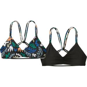 Patagonia Дамско бикини горнище Patagonia Women's Reversible Seaglass Bay Top Bikini top - Kaleido: Black - размер XS (150-0430-1711)