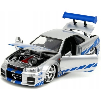Jada Toys 253203044 Fast & Furious 2002 Nissan Skyline Model auta 1:24