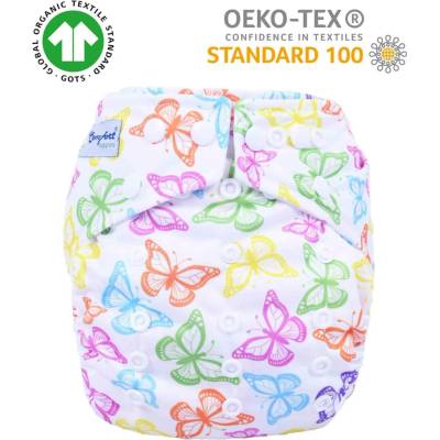 Neocomfort Butterflies Flísová Kalhotková s oboustrannou vkládací plenou 3-15 kg