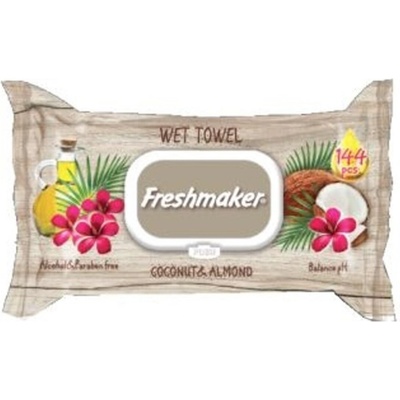 Freshmaker Coconut & Almond vlhčené obrúsky pre deti 144 ks