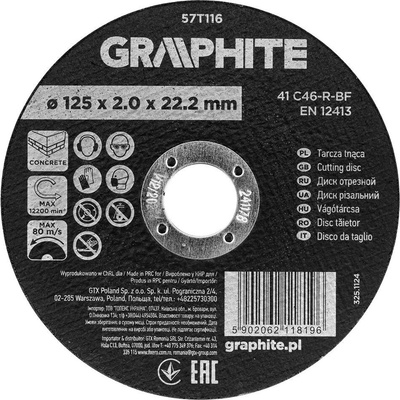 Graphite Řezný kotouč 125 x 2,0 mm 41 C46-R-BF