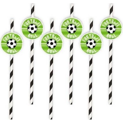 Party Pal Futbalové slamky 6 ks 19,5 cm