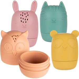Canpol babies Силиконови играчки за баня Canpol - 4 броя (80/308C) - kindermarket