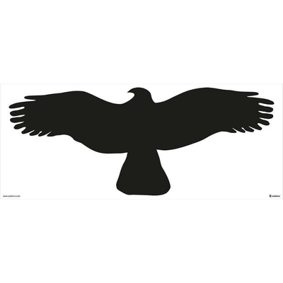 Walteco Silueta dravce 400x170mm, samolepka , 20144