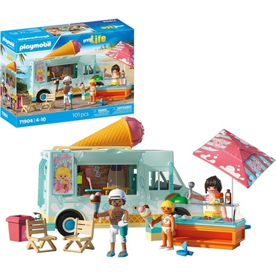 Playmobil 71904 Playmobil - Кола за сладолед със сърф магазин (71904)