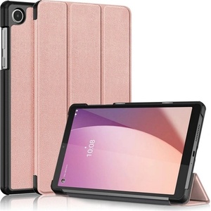 Gigapack Lenovo Tab M8 Gen4 GIGAPACK Tok стоящ, кожен ефект FLIP, държач за настолен компютър, ЗЛАТЕН GP-155078 (GP-155078)