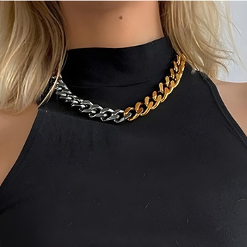 HARAHU Колие ca-7447 - Златна / Сребърна / Тип1 kp7447 (ca-7447)