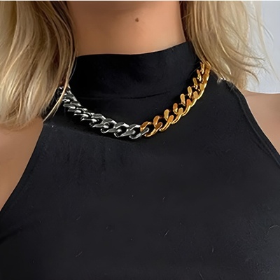 HARAHU Колие ca-7447 - Златна / Сребърна / Тип1 kp7447 (ca-7447)