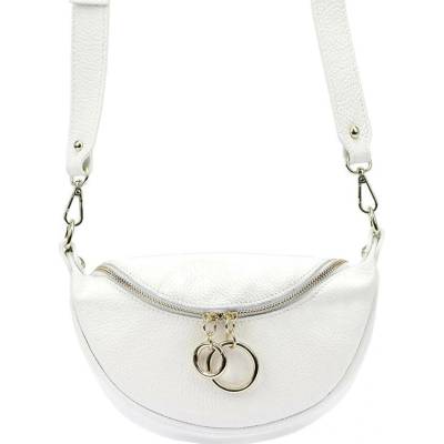 Gregorio L20033 crossbody se zlatými doplňky bílá