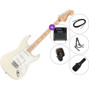 Squier Affinity Series Stratocaster MN WPG Premium SET Olympic White Електрическа китара