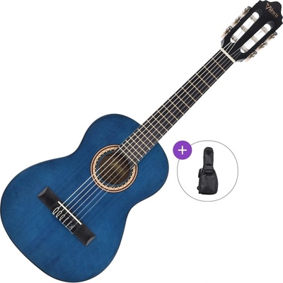 Valencia VC201 Basic SET Transparent Blue Класическа китара с размер 1/4