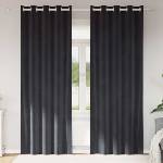 Pure Line Home Кадифени завеси в цвят антрацит с метални халки, 2 бр. , 140 x 260 см
