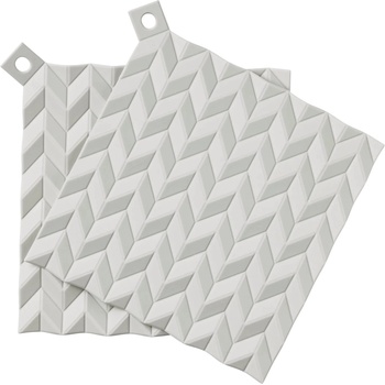 RIG-TIG Кухненска кърпа и подложка HOLD-ON 19 cm, комплект от 2 бр. , прозрачен сив, силикон, RIG-TIG (RIGZ002088)