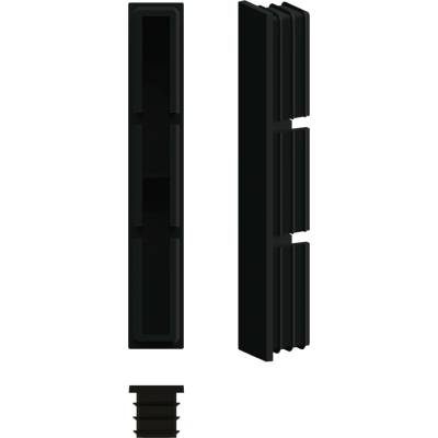 Krytka k hliníkové lamele 100x16mm Barva: Černá