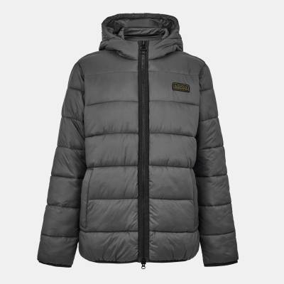 Barbour International Яке Barbour International Men's Bobber Quilted Fixed Hood Short Puffer Jacket - Asphalt CH52