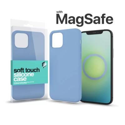 XPRO MagSafe attachment Soft Touch Silicone case за устройство Apple iPhone 15 Pro - светло син (128935)